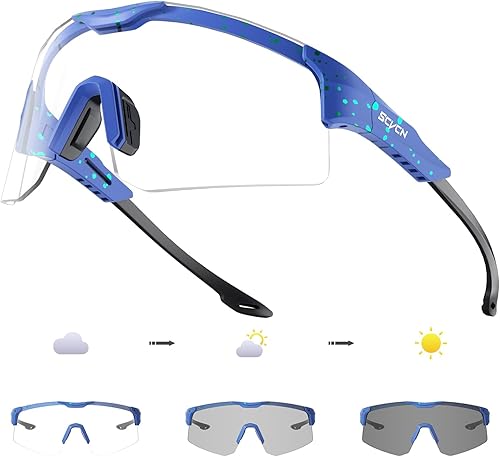 Gafas de ciclismo fotocromáticas para hombres y mujeres, UV400, gafas deportivas para jóvenes, a prueba de viento, para béisbol, golf