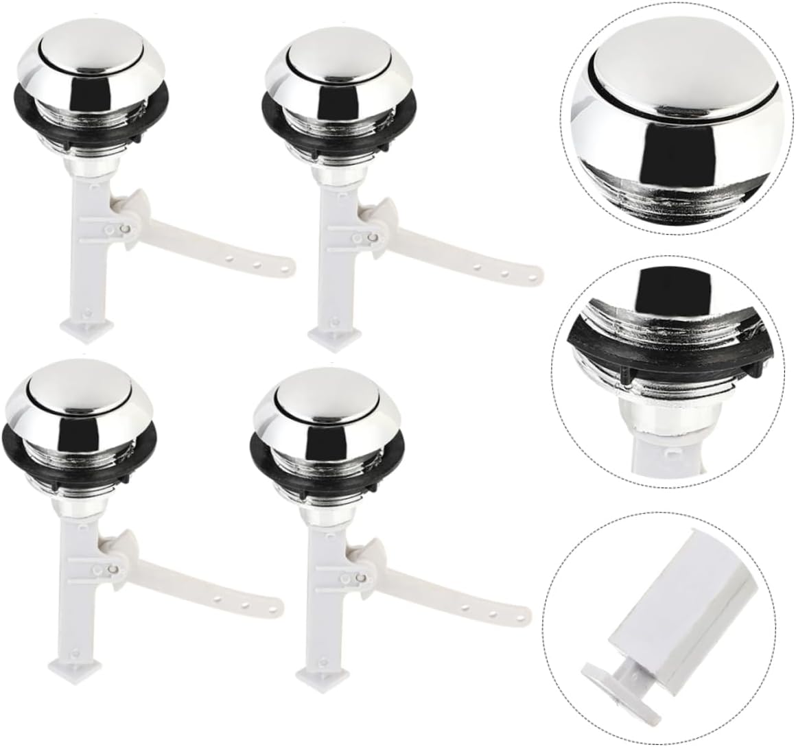 Gadpiparty 48pcs Toilet Push Button for Water Tank Smooth Design Easy to Install and Use Compatible Toilets and Reliable Replacement Button