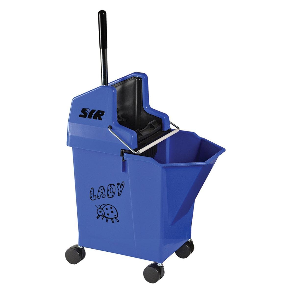 Blue Nu Lady 2 Combo Kentucky & Flat Mop Bucket