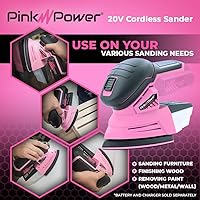 Vista 6 de Pink Power Lijadora (solo herramienta, no incluye batería ni cargador) (renovada)