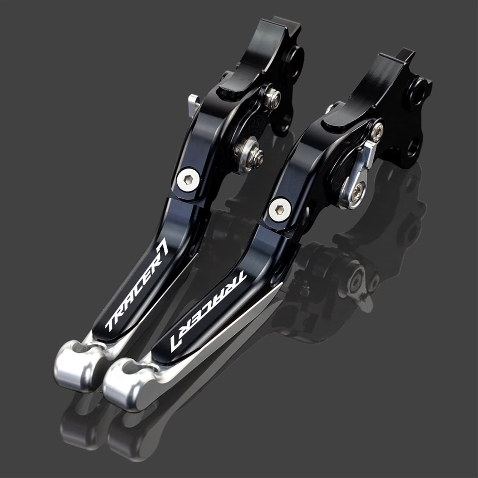 Levier de frein pour Tracer 7 2021-2022 noir pliable et réglable