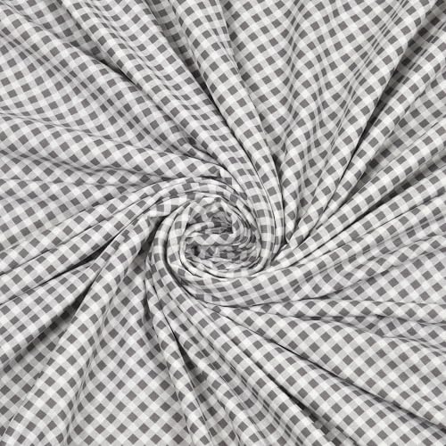 Image of Dohar Double Bed, AC Blanket Double Bed for Summer, Comforter, Cotton Duvet King Size, Jaipuri Printed Reversible All Season | Quilt 84 inchx96 inch - Grey