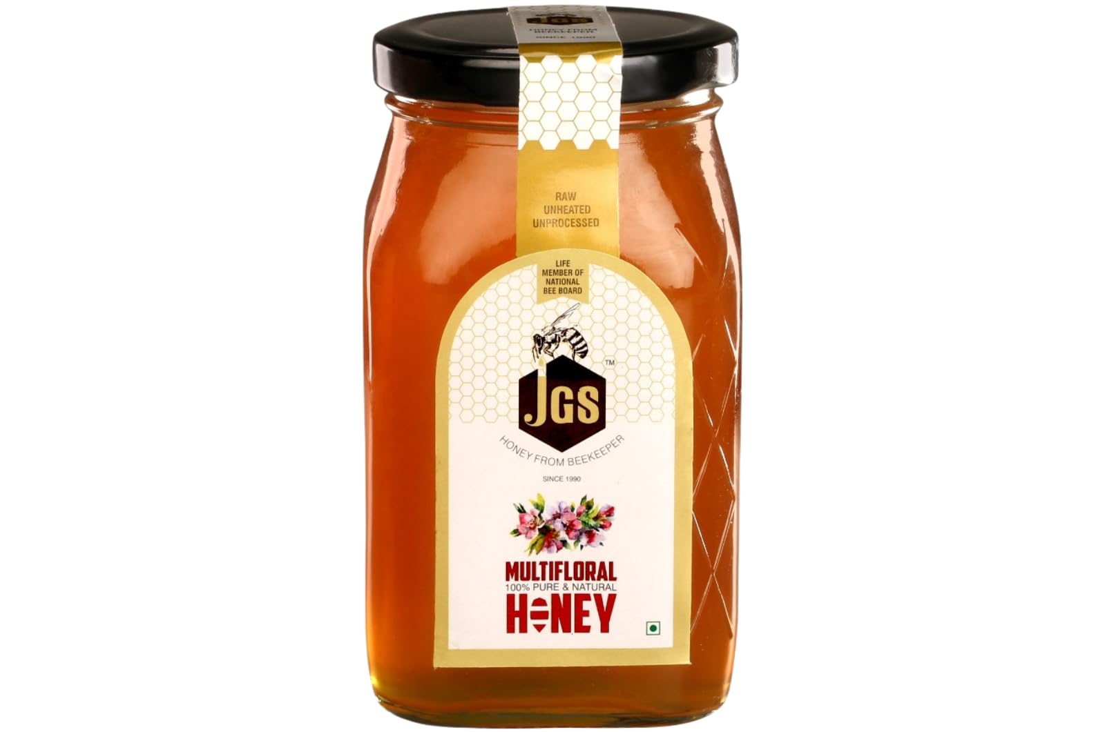 JGS 100% Natural Multifloral Raw Honey 500gm Delightful and Flavorful with Smooth Texture Unprocessed Pure Honey in Fresh Form-picture-31
