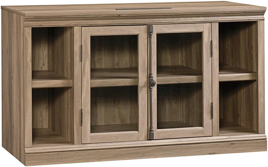 Sauder Barrister Lane Entertainment Credenza, For TVs up to 60", Salt Oak finish