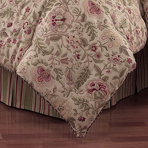 Waverly Imperial Dress Modern Farmhouse Floral 4-Piece Reversible Comforter Set, King, Antique #TOP2