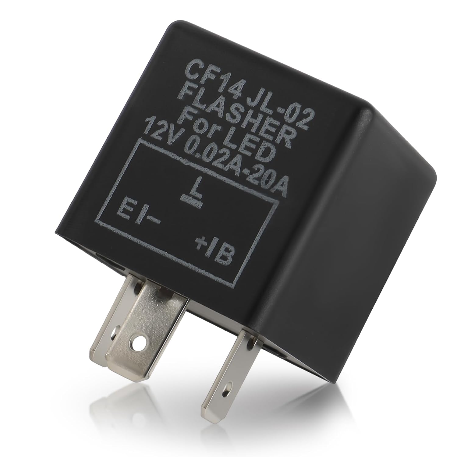 CF14 EP35 Electronic Flasher Relay 3 Pin 12V for Car Vehicle L Fix LED Light Bulbs Turn Signal Hyper Blink Flash No Flash Problem JL-02