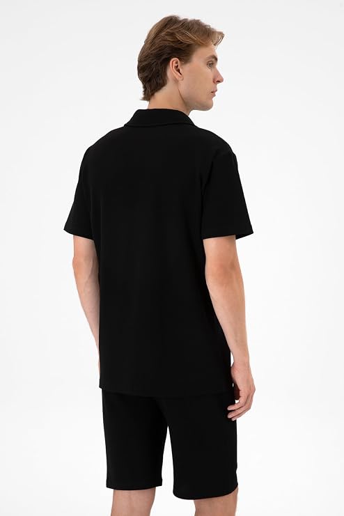U.S. Polo Assn. Erkek Siyah Gömlek Örme 50306977-VR046