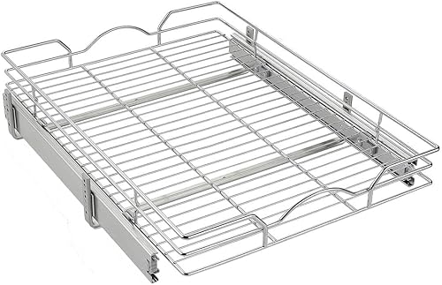 Miniatura 6 de OCG Organizador de gabinete extraíble (11 pulgadas de ancho x 21 pulgadas de profundidad), cajones extraíbles para armarios de cocina, estantes