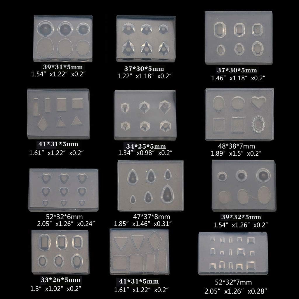 Crystal Shape Resin-molds Silicone-molds for Epoxy Casting Mold for Gift Shaped Toy Making Letters