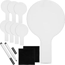 Containlol 8 Pcs Mini Dry Erase Answer Paddles Acrylic Answer Board