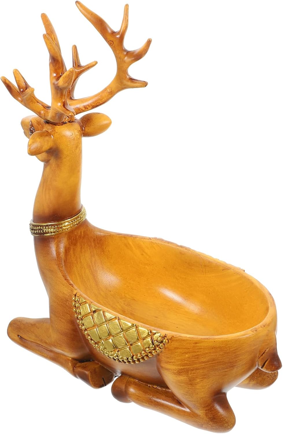 Holibanna Deer Statue Organizer Resin Craft Key Holder Decorative Home Storage Box