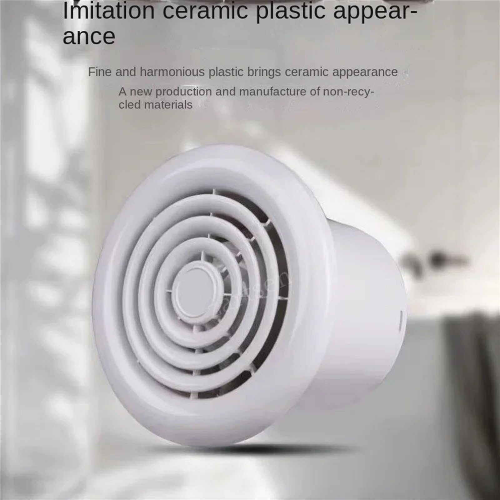 Ventola Aspirazione 4/6 pollici Silence Ventilatore di scarico for condotto ventilazione potente for finestra, parete, bagno, toilette, cucina, ventilatore industriale per il Bagno(4inch 100mm)