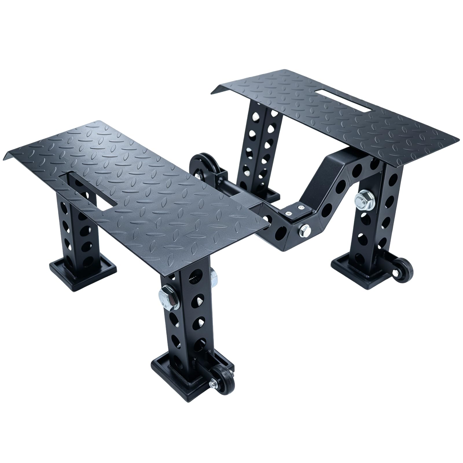 AHTAPFON T-Bar Rowing Platform, Multifunctional Weight Bench, Cable Pulley Accessories, Low Pull-Up, High Pull-Down, Dumbbell Squat for Power Rack Attachment
