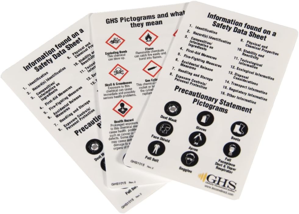 GHS/HazCom 2012: Wallet Cards (Pack of 50)