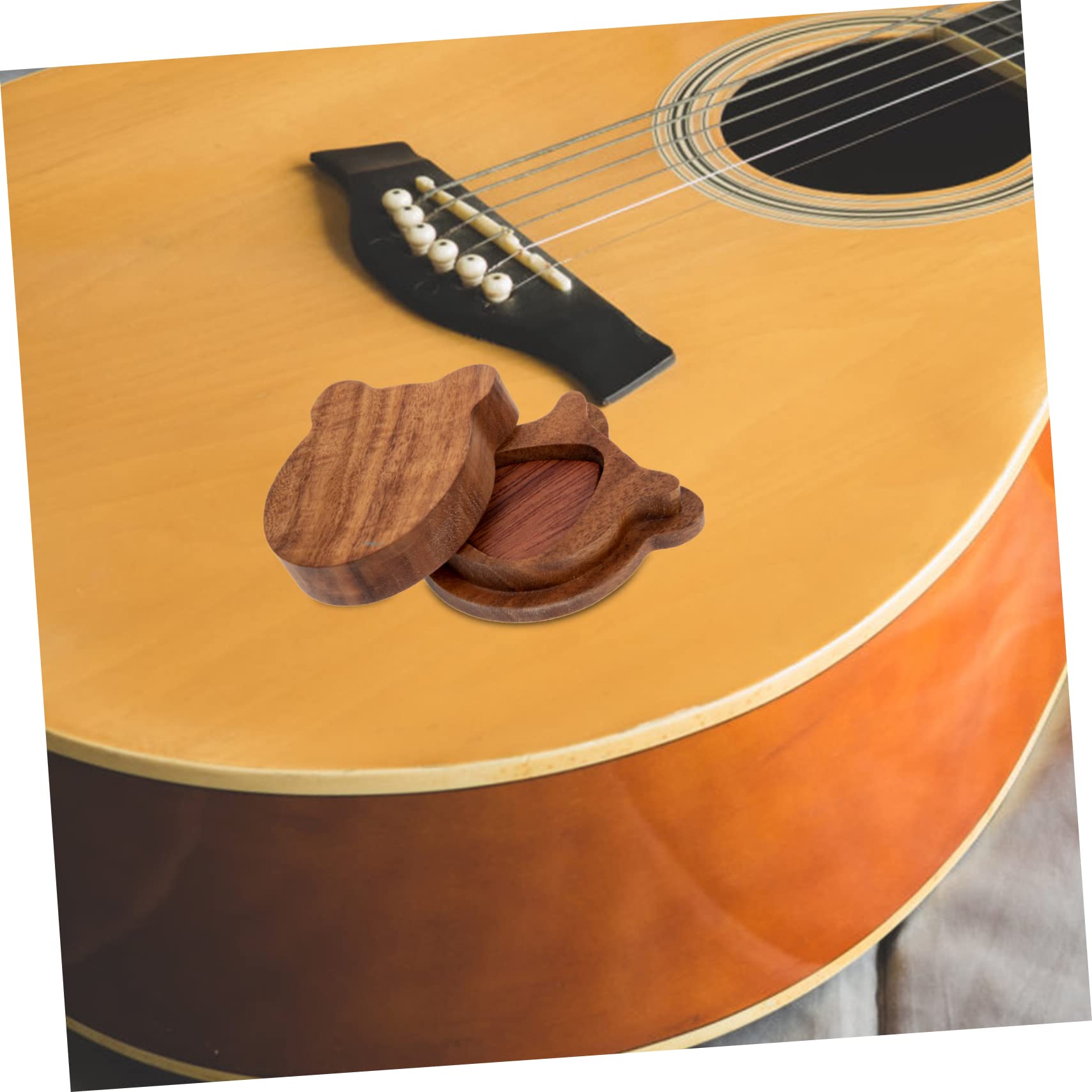 ifundom 4sätze Praktische Holz-Gitarren-Picks Mit Leicht Und Tragbar Sicheres Material Für Gitarristen Und Musikliebhaber