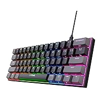 Trust Gaming GXT 867 Acira Tastiera Meccanica 60% QWERTY US, Tasti a Doppia Funzione