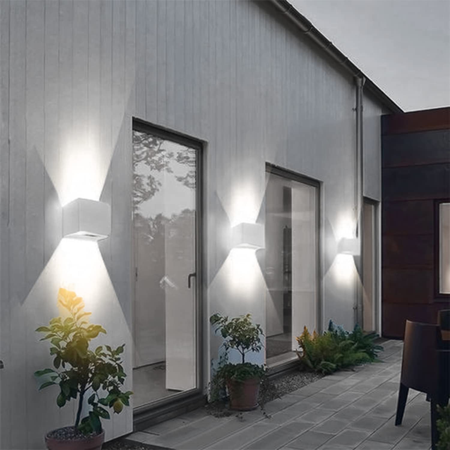 Applique Da Parete LED MOKEKA - 2 Pezzi 12W 4000K, IP65 Impermeabile, Angolo Regolabile - Foto 3