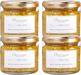 【ガーリックオイル にんにくオリーブオイル 115g×4個】 国産にんにく調味料 エキストラバージンオリーブオイル ガーリックオリーブオイル 小豆島 OLIVE ISLAND オリーブアイランド