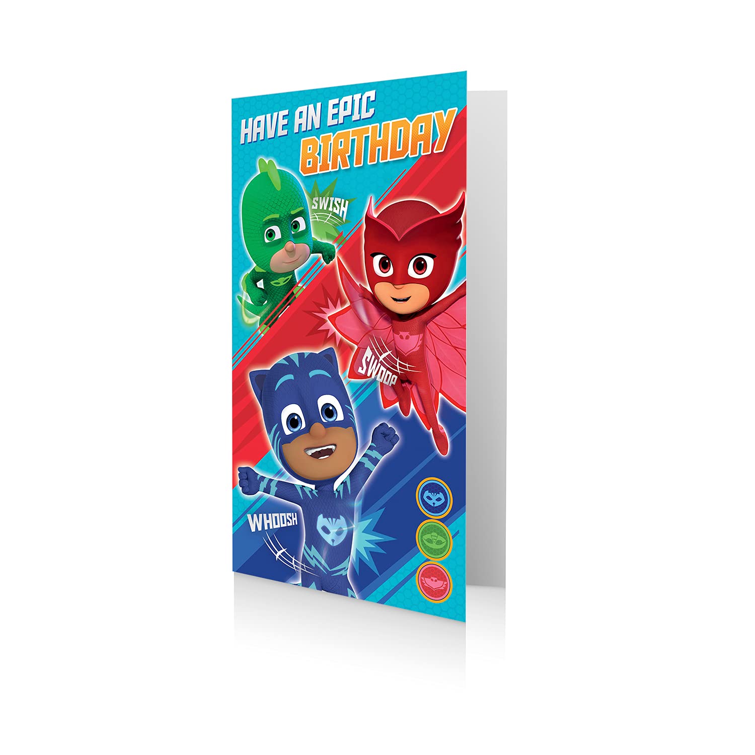 Danilo Promotions Pj Masks Official Birthday Card, Happy Birthday, Multi, PJ012