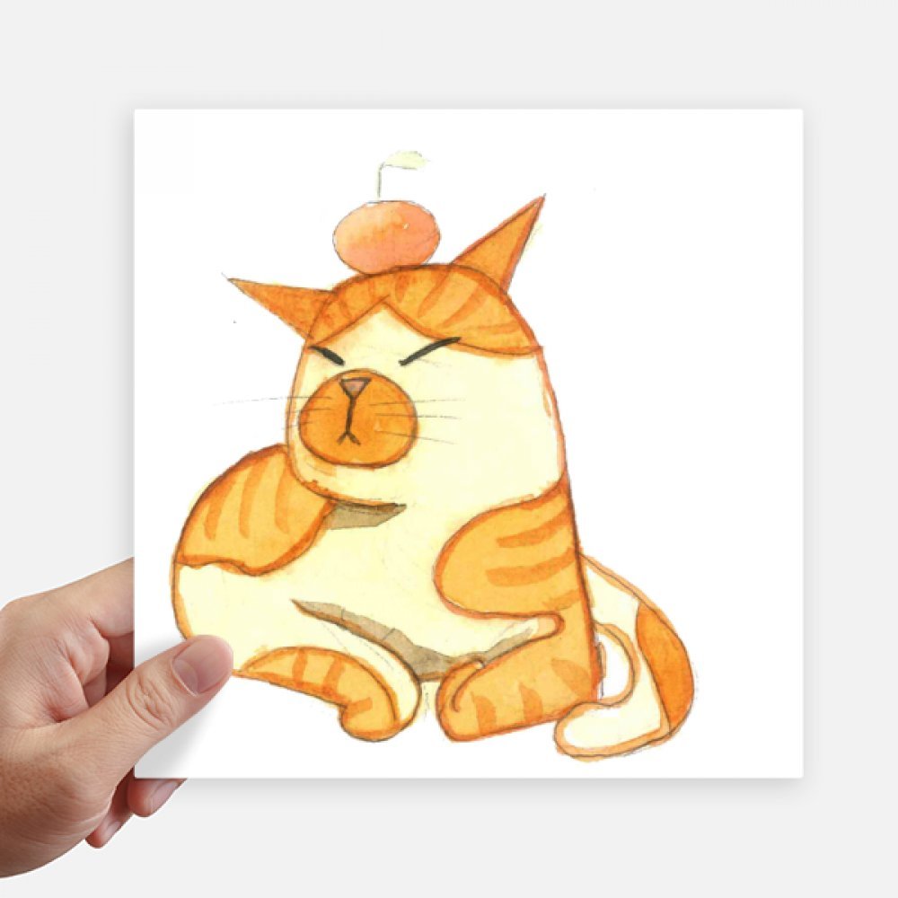 Pegatinas de gato para ordenador portátil maleta moto y pared vinilos decorativos acuarela 20cm