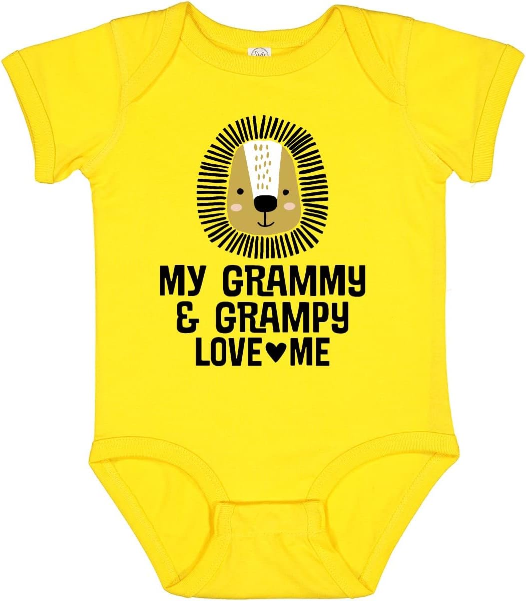 inktastic My Grammy and Grampy Love Me Baby Bodysuit