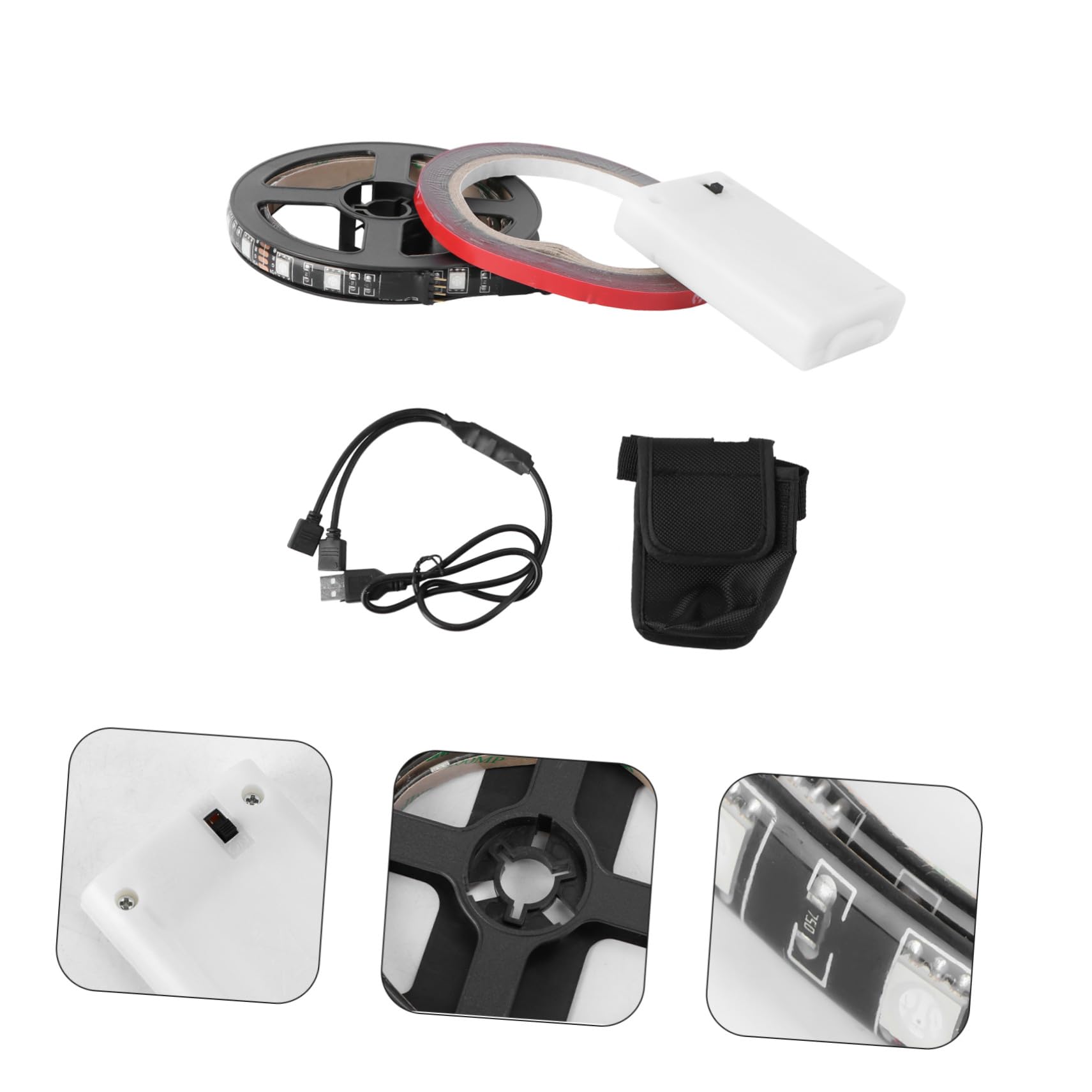 Striscia Luminosa per Monopattino Elettrico, Luci Monopattino senza Abbagliare, Autoadesiva, Ricambio Decorativo per Scooter