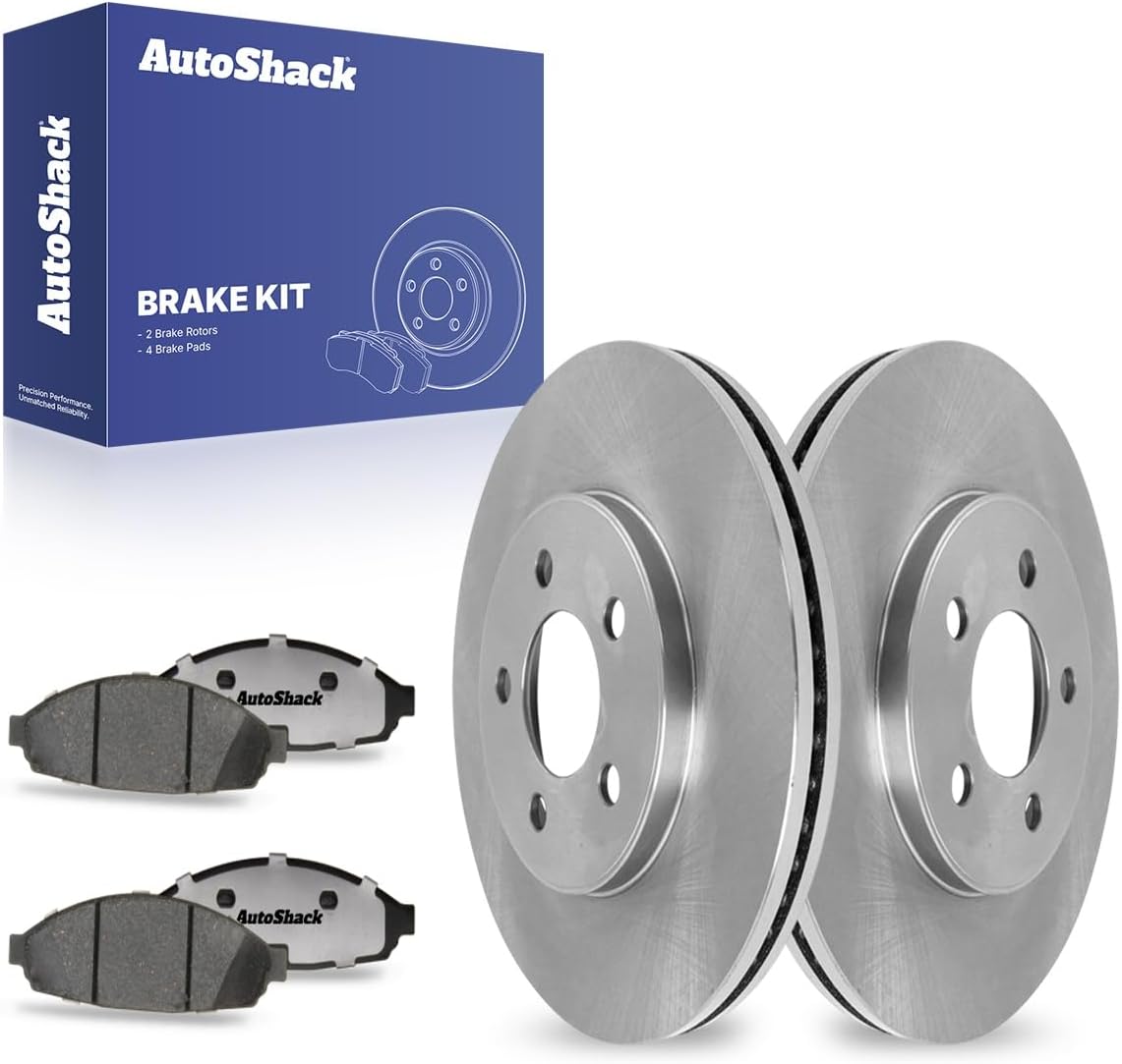 AutoShack Front Brake Rotors Premium Ceramic Brake Pads Replacement for Mercury Marauder 2003-2011 Grand Marquis 2003-2011 Ford Crown Victoria 2003-2011 Lincoln Town Car RWD 6-PC Brake Kit