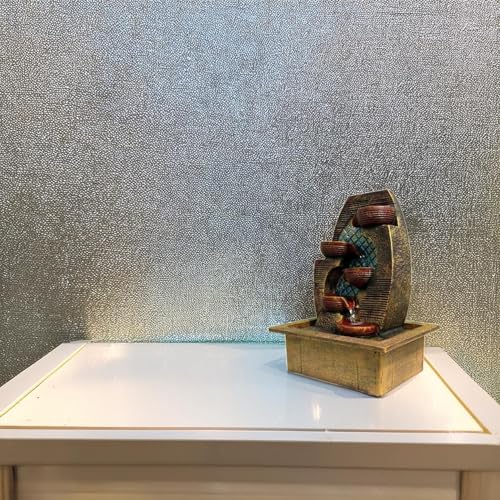 Image of Indoor Tabletop Water Fountain, Polyresin Cascading Waterfall Showpiece with Running Water and Light, Decorative Fountain for Home, Office, Living Room, Meditation, Vastu, Desk Decor