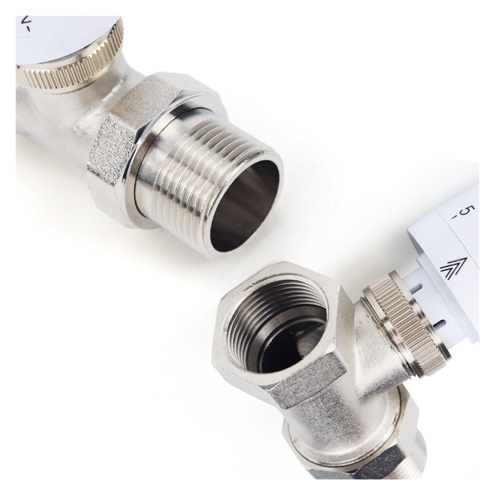 Vanne de radiateur thermostatique automatique 1/2quot; 3/4" 1" Thermostat contrôle de la température chauffage par le sol vanne thermostatique DN15/DN20/DN25 (Size : 3/4")
