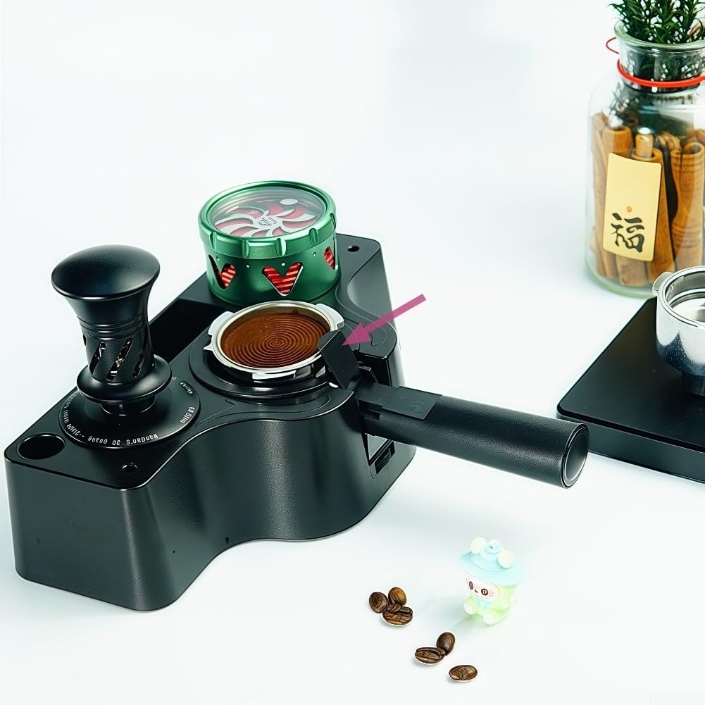 Mango espresso de aleación de aluminio para portafiltro sin fondo de 51 mm con montaje seguro de tres orejas