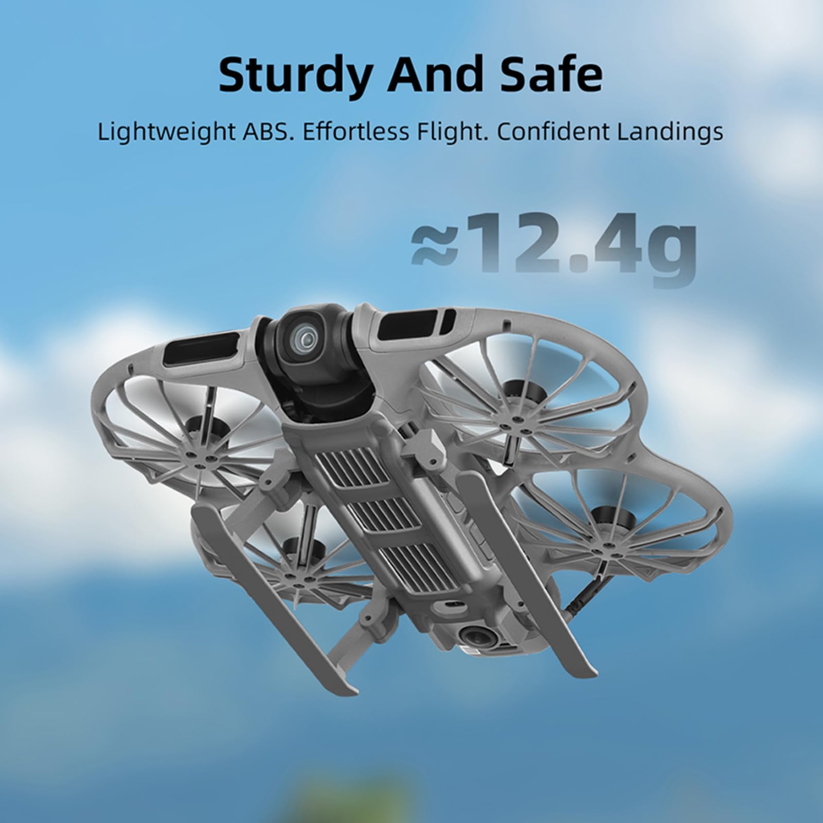 Train d'atterrissage pour drone DJI NEO 2, kit d'extension de pieds d'atterrissage pliable à dégagement rapide compatible avec protecteur de drone DJI NEO 2, trépied de support augmentant la