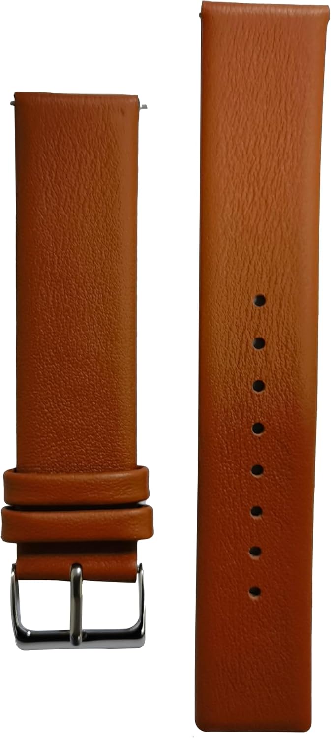 NZZXTO Replacement Leather Watch Band for Skagen Bering Unisex Watches with pin 16mm 18mm 20mm 22mm Cowhide is soft and durable