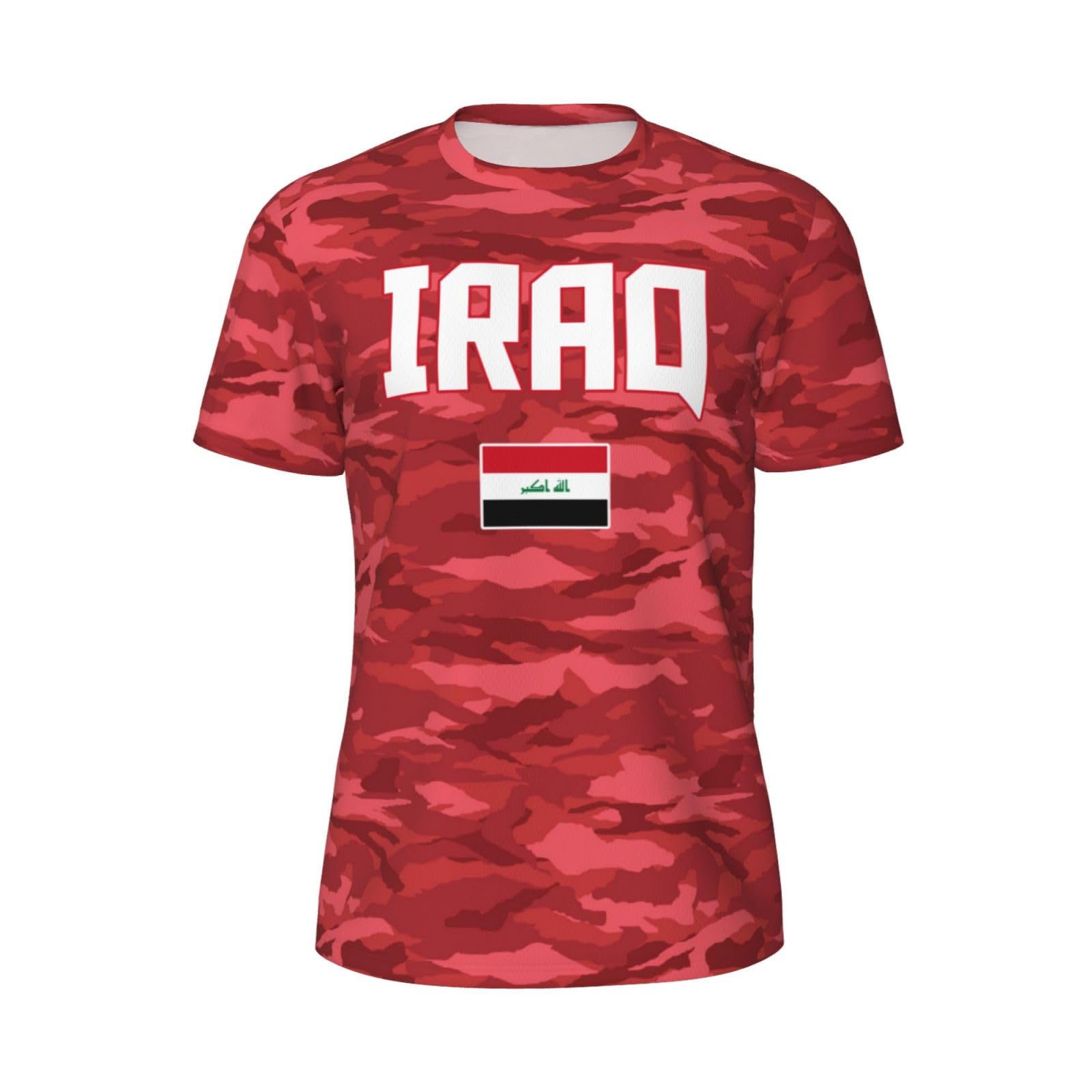 DABOYOZHZH Iraq Flag Cool Iraqans (71) Sports Jersey Mesh T-Shirt 3D Print for Running Cycling Soccer Tennis Fitness Climbing Shirts