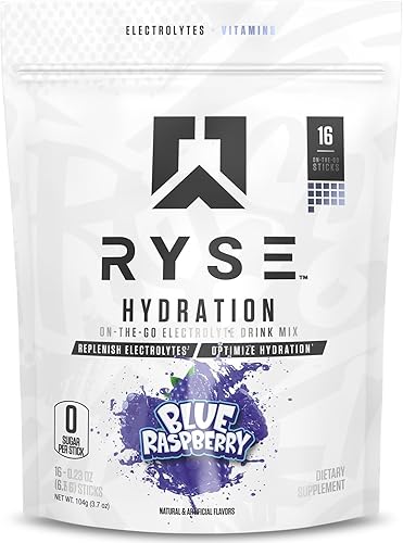 Miniatura 8 de RYSE Hydration - Paquetes de mezcla de electrolitos en polvo para bebidas – Kool-Aid Grape – electrolitos de espectro completo sin azúcar con
