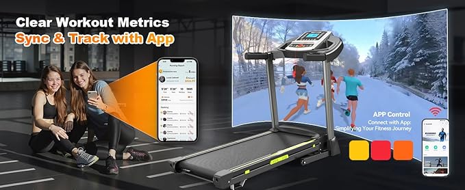 Caminadora Plegable Portátil ACOGEDO 3.5 HP, 330 lb, 0.5-7.5 MPH miniatura 2