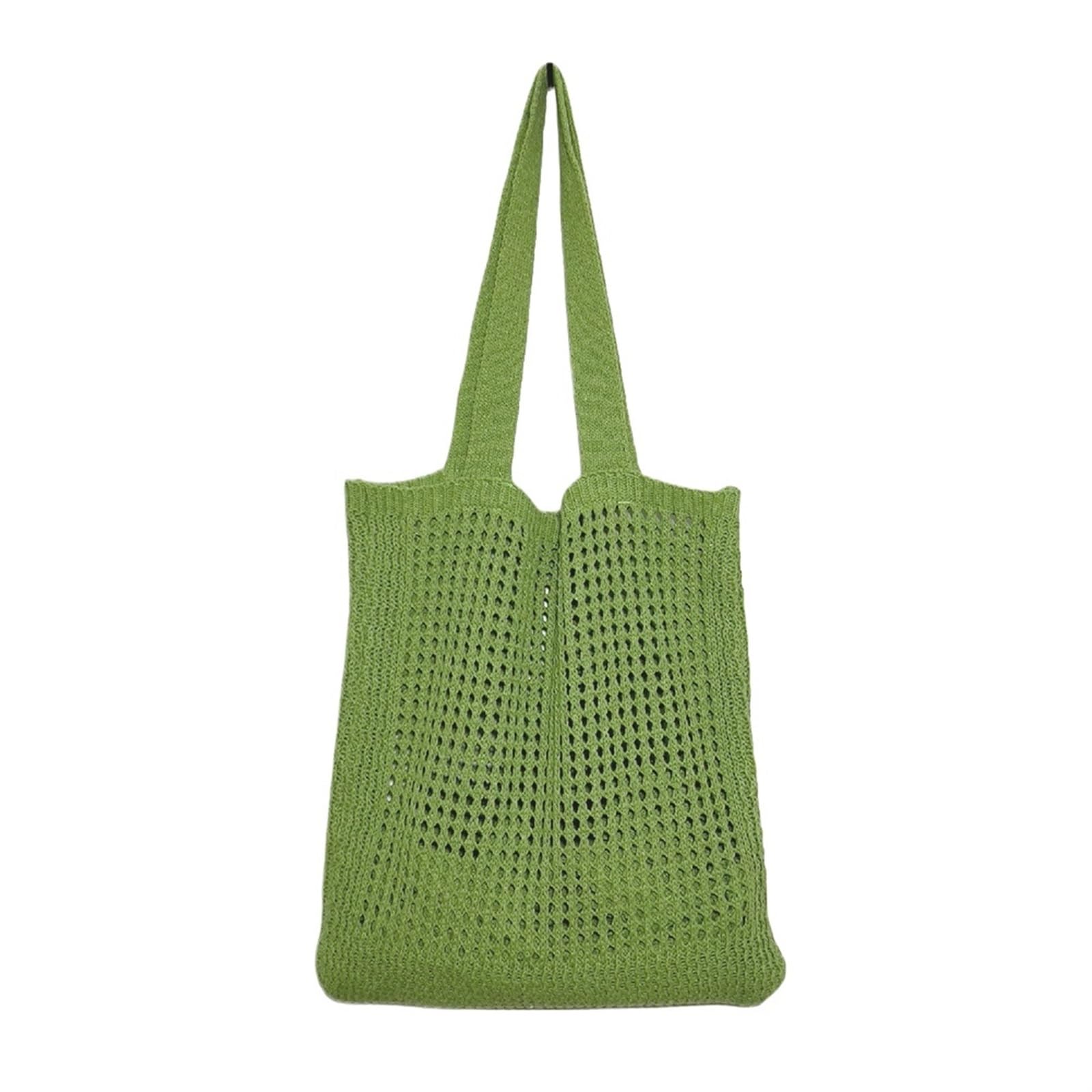 EBZFASO Polyester Crochet Tote Bag
