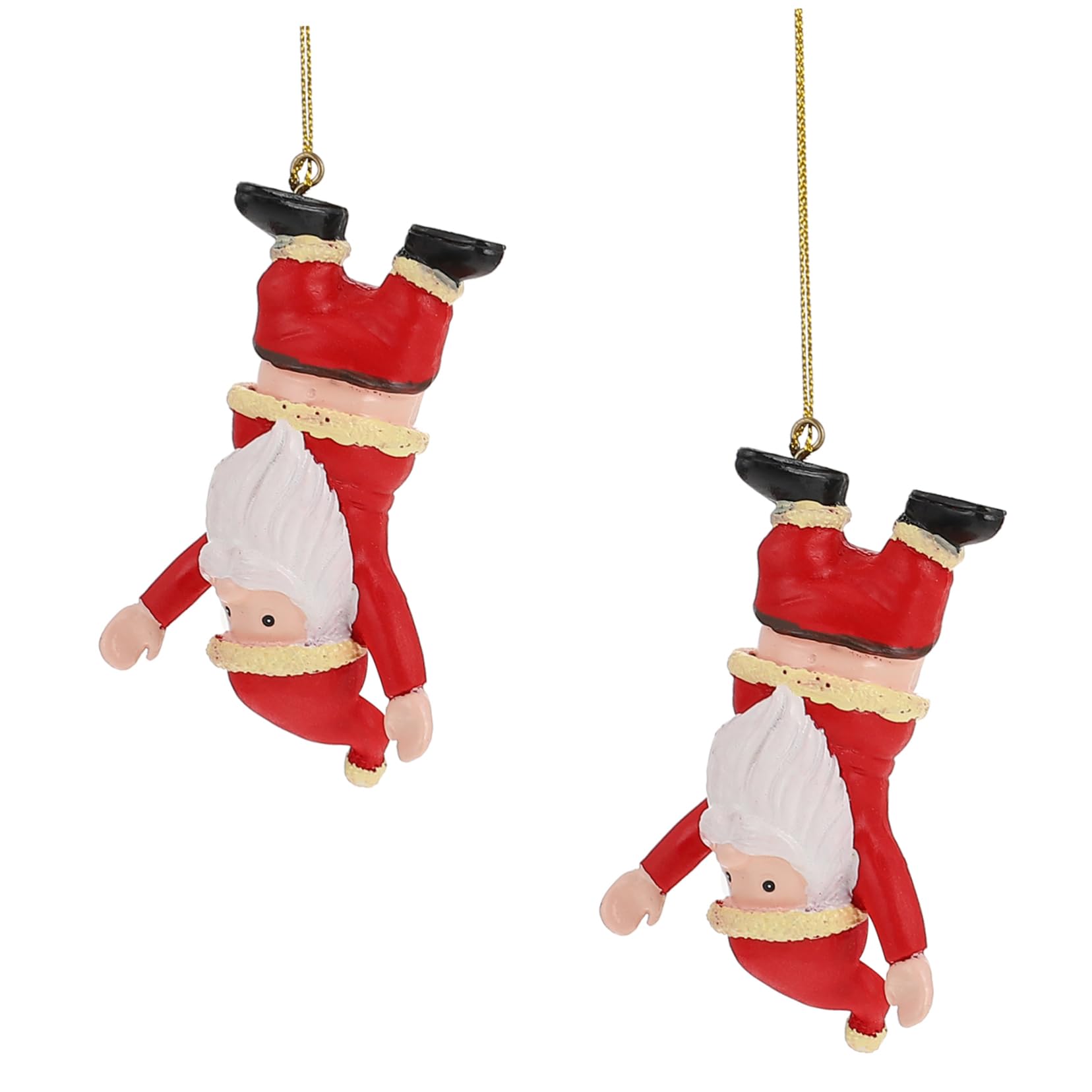 OUNONA 4stücke Weihnachtsmann Aus Hochwertigem Harz Dekorative Xmas Pendants Für Weihnachtsbaum Und Festliche Anlässe Als Oder Fotorequisite