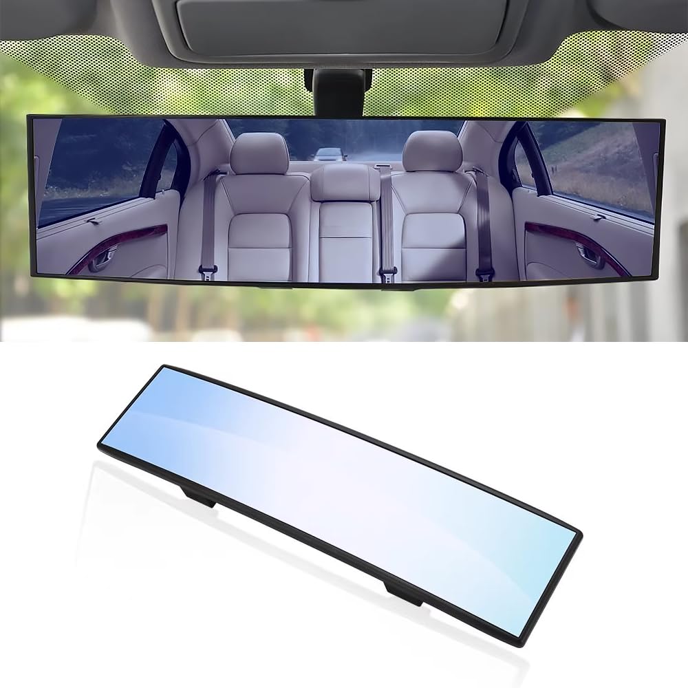 Wenineties Blue Rear View Mirror For Peugeot Rifter 5008 207 206 408 108 4008, Wide Angle Panoramic Assisting Anti-Glare Large Vision Interior Monitor Spot Effectively,