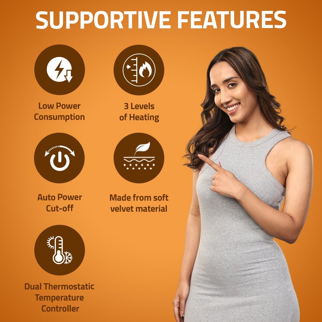 MEDTECH Heating Pad for Pain Relief | Large Orthopaedic Electric Heat Pad for Back Pain, Neck, Shoulder & Period Cramps | UL Certified Dual Thermostat | 2 Year Warranty 2