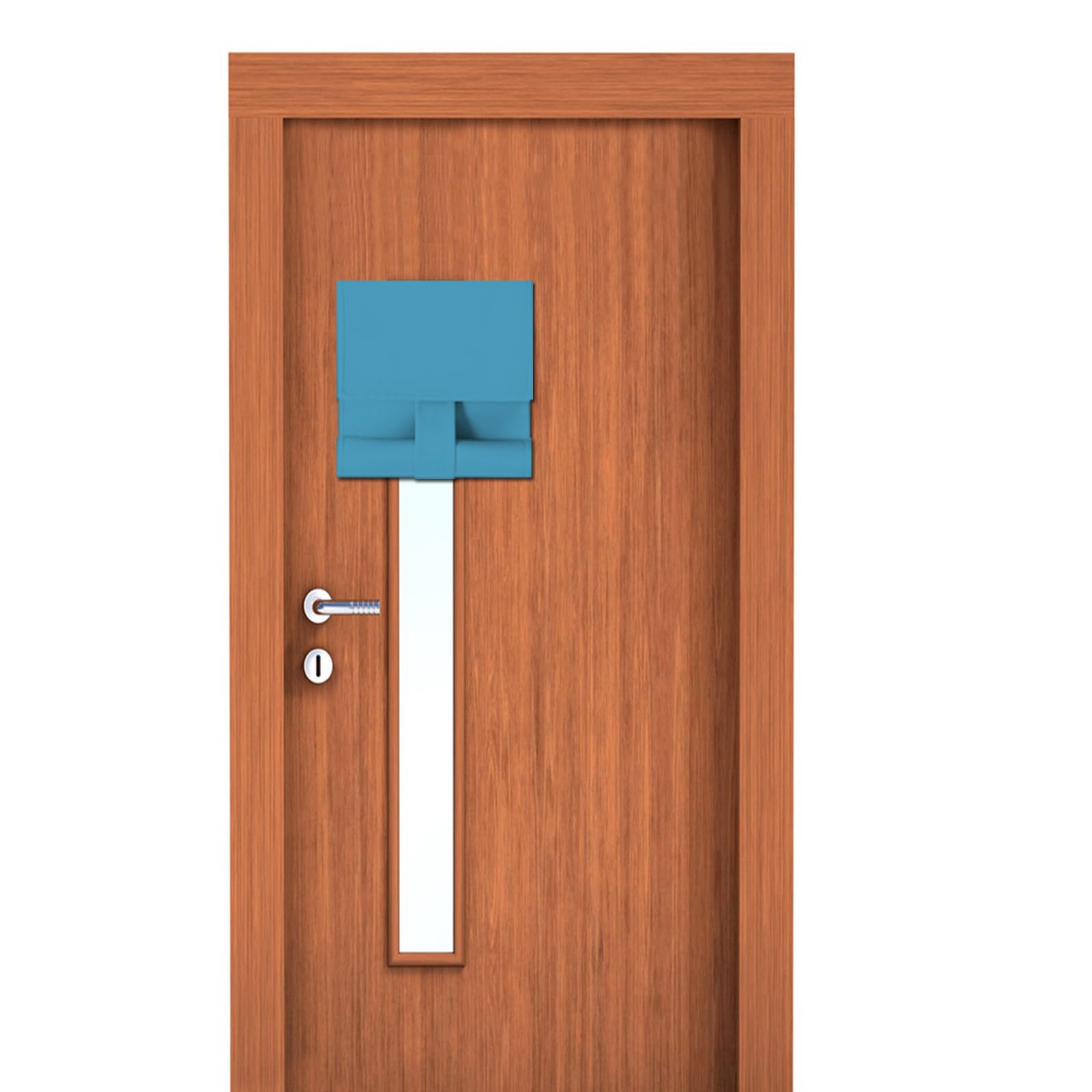 Maritown Classroom Door Window Curtains 1 Panel No Drill Blackout Privacy French Door Blinds Front Door Curtain Stick on Shades for Patio Door Backdoor Classroom Glass Door Window Cover