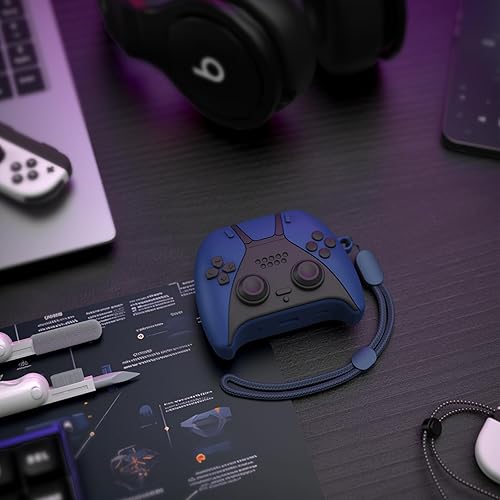 Miniatura 5 de MOFREE Funda para AirPods Pro de 2 generación con kit de limpieza, diseño de controlador de juegos 3D de silicona suave a prueba de golpes, funda