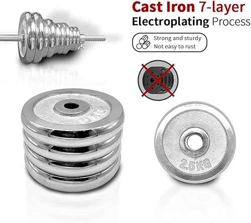 Miniatura 3 de Juego de mancuernas ajustables para levantamiento de pesas, 44 libras, 66 libras, 110 libras, con estuche de transporte