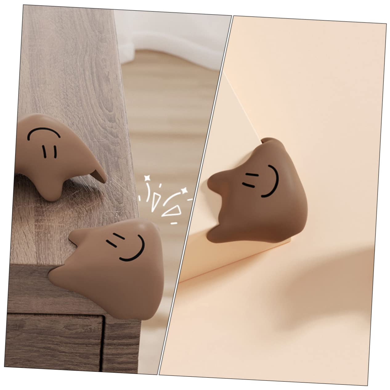 Cabilock 20 Piezas Protector De Esquina De Mesa Protectores De Esquina para Bebés Esquinas y Bordes a Prueba De Bebés Estuche Protector Campana Extractora Niño Pequeño Gel De Sílice