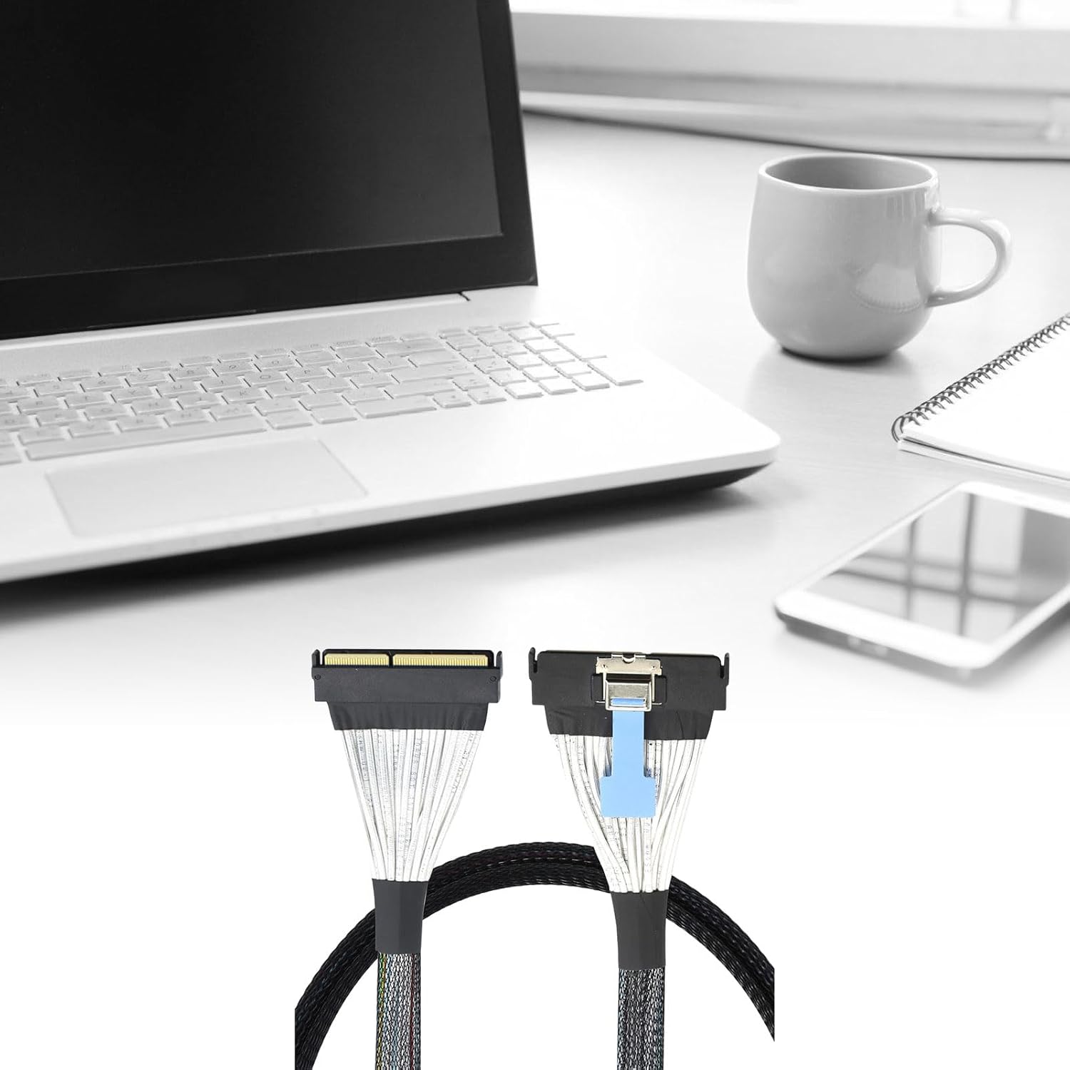 Fast Speed MCIO5.0 124P 16X Server Cable for Stable Data Transfer and Multiple Device Connectivitys