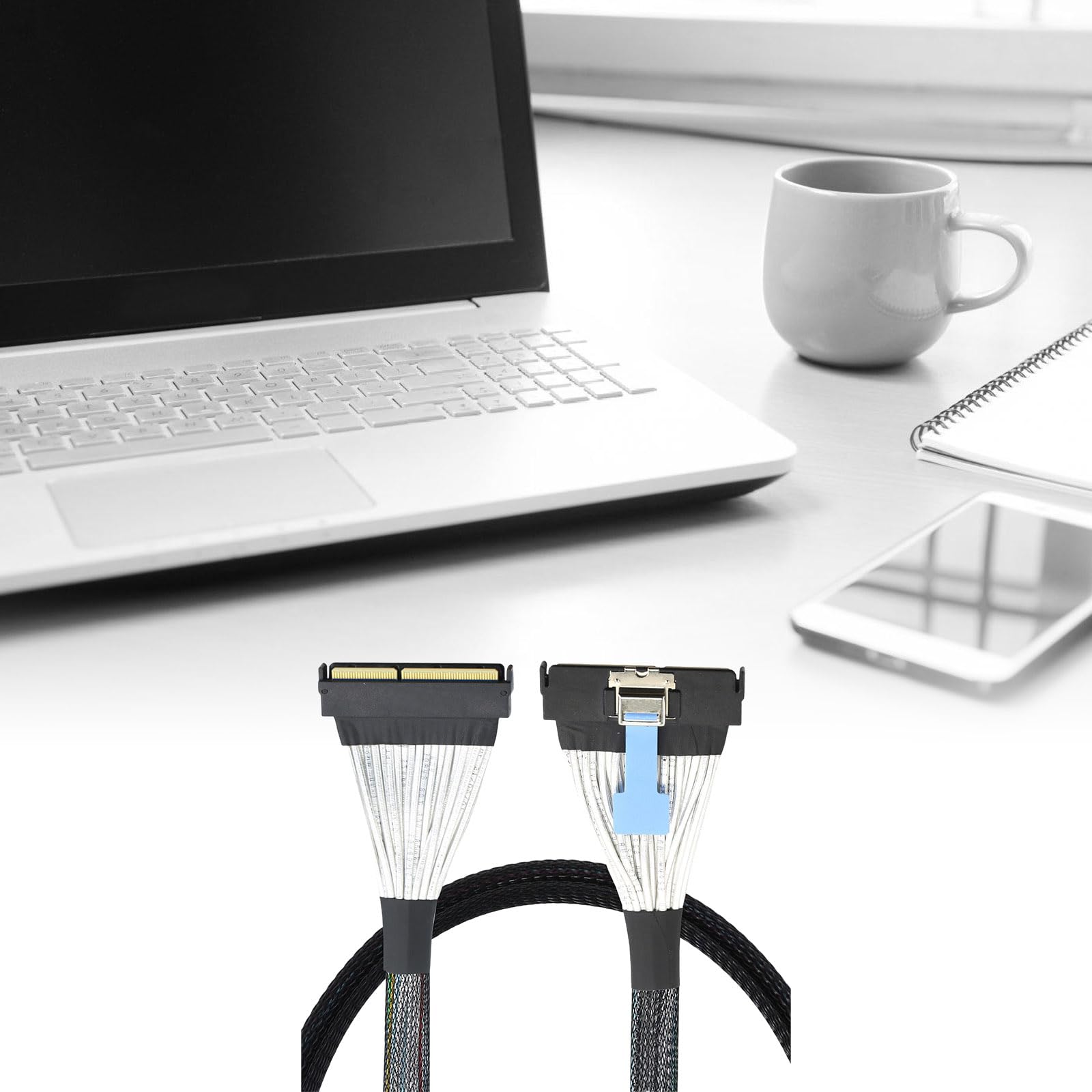 Cavo dati in plastica MCIO5.0 124P 16X con schermatura per connessione server e desktop Cavo dati server velocità