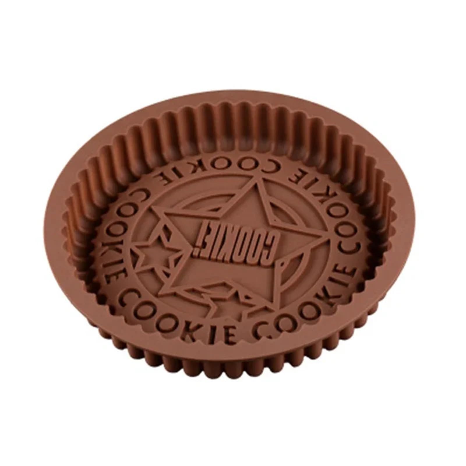 Stampo for biscotti al cioccolato rotondo 3D, 4 pezzi, stampo in silicone for Oreo, teglia antiaderente for budino, for torta mousse grande Per La Produzione Del Cioccolato