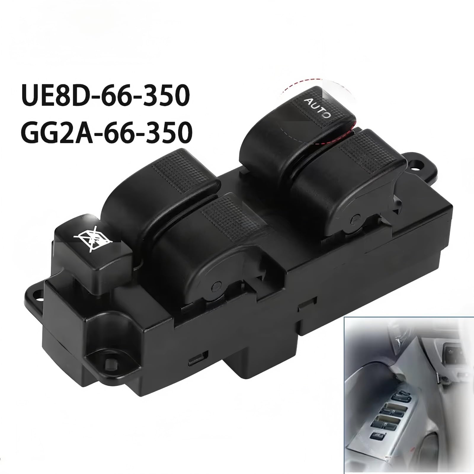Compatible Con Ford Para Ranger Para Mazda BT-50 2006 2007 2008 2009 2010 2011 2012 Interruptor De Control De Ventana UE8D-66-350 Accesorios Para Automóvil Interruptor Ventana