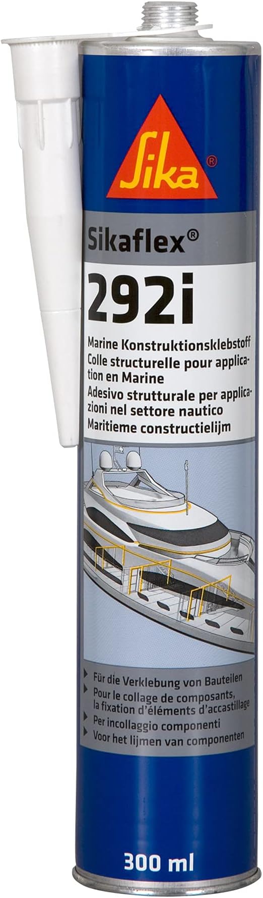 Sikaflex 292i Multipurpose Adhesive For Marine Applications, White, 300 ml