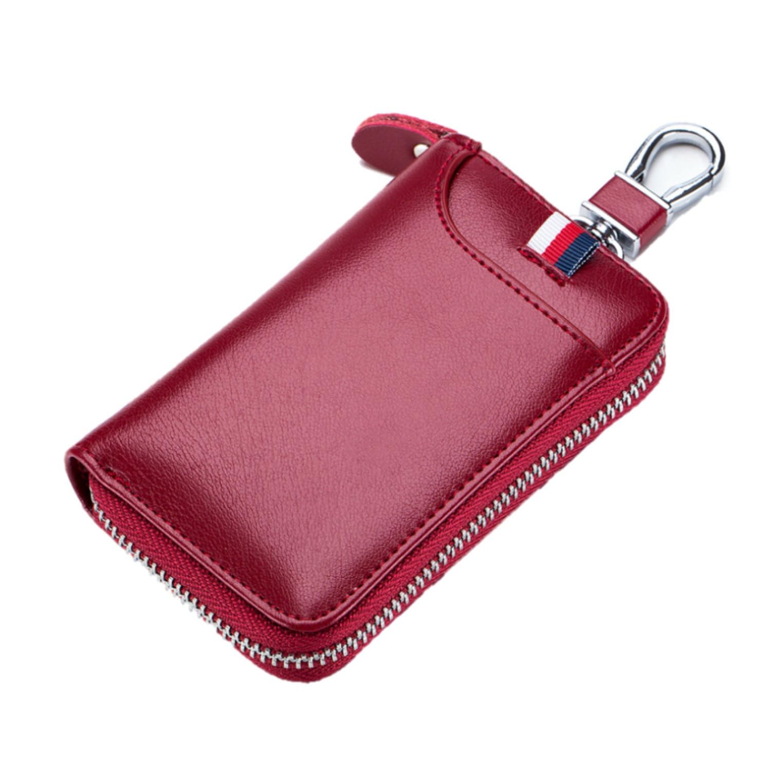 Su.b Leren Sleuteletui, 6 Sleutelhaken, Kaarthouder, Portemonnee Voor Bankbiljetten Autosleutelzakje Multifunctionele Sleutel Wallet Bruin 653baa58d94bf6476e08191f
