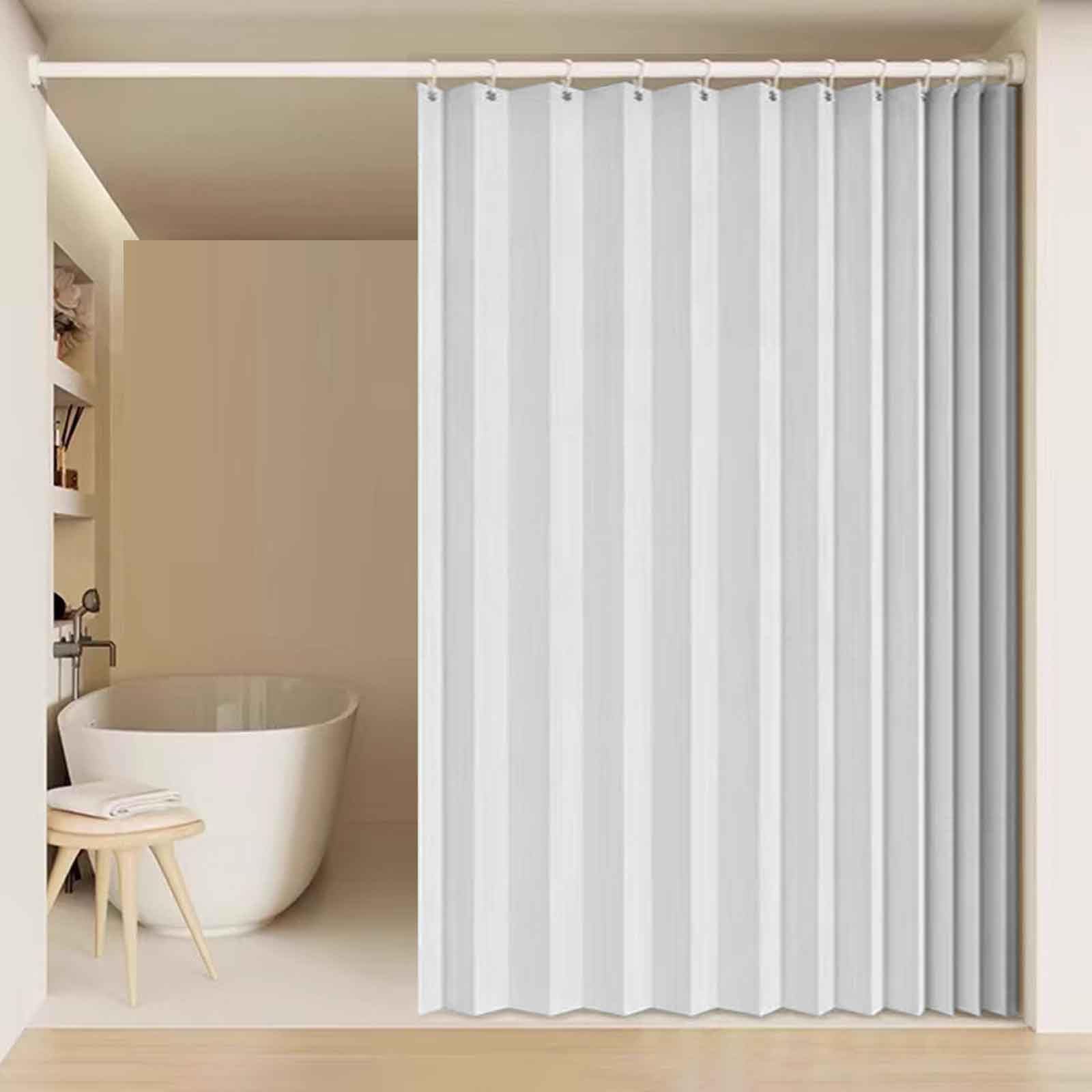 YWQJL Folding door curtain,With telescopic rod,Home Room Darkening Door Curtains,Privacy Pleated Folding Curtain With Magnetic Closure Closet Door Curtains(03,W 220*H 180cm)